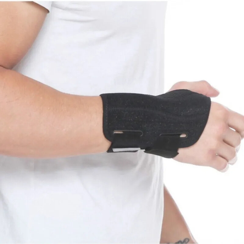 BOER Sports Hand Support Thumb Open Design Double Band Adjustment Sprained Wristband for Fitness Health Recovery