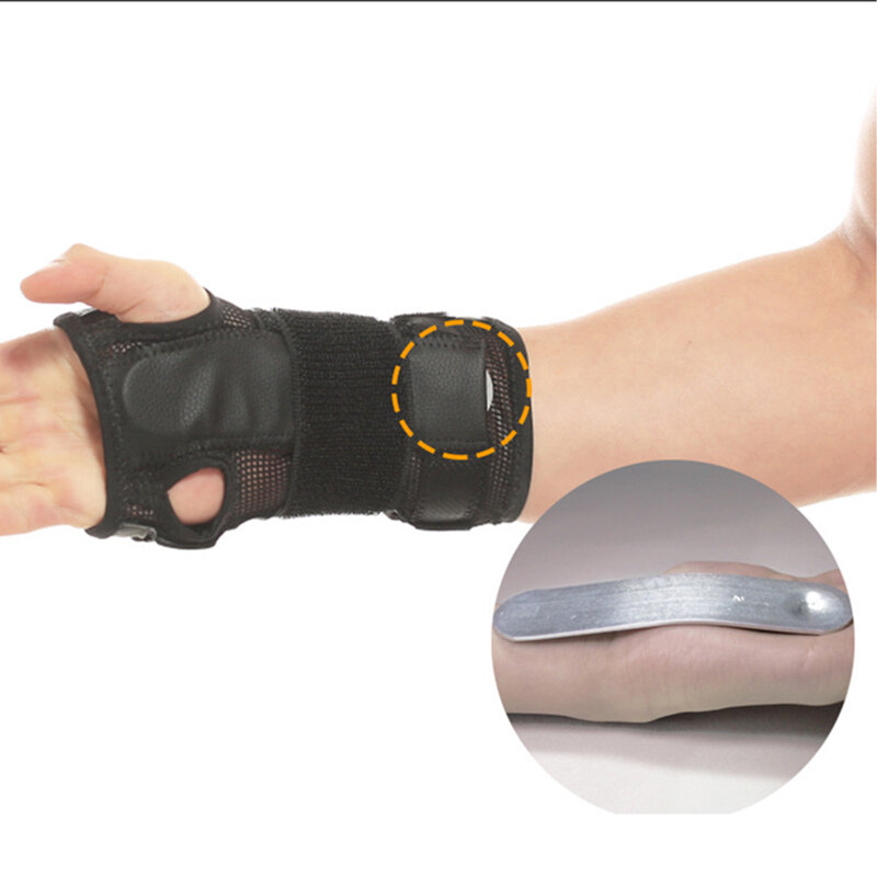 BOER Hand Support Opening Design Steel Plate Adjustment Anti-Sprain Wrist Support for Tennis Fitness Sports