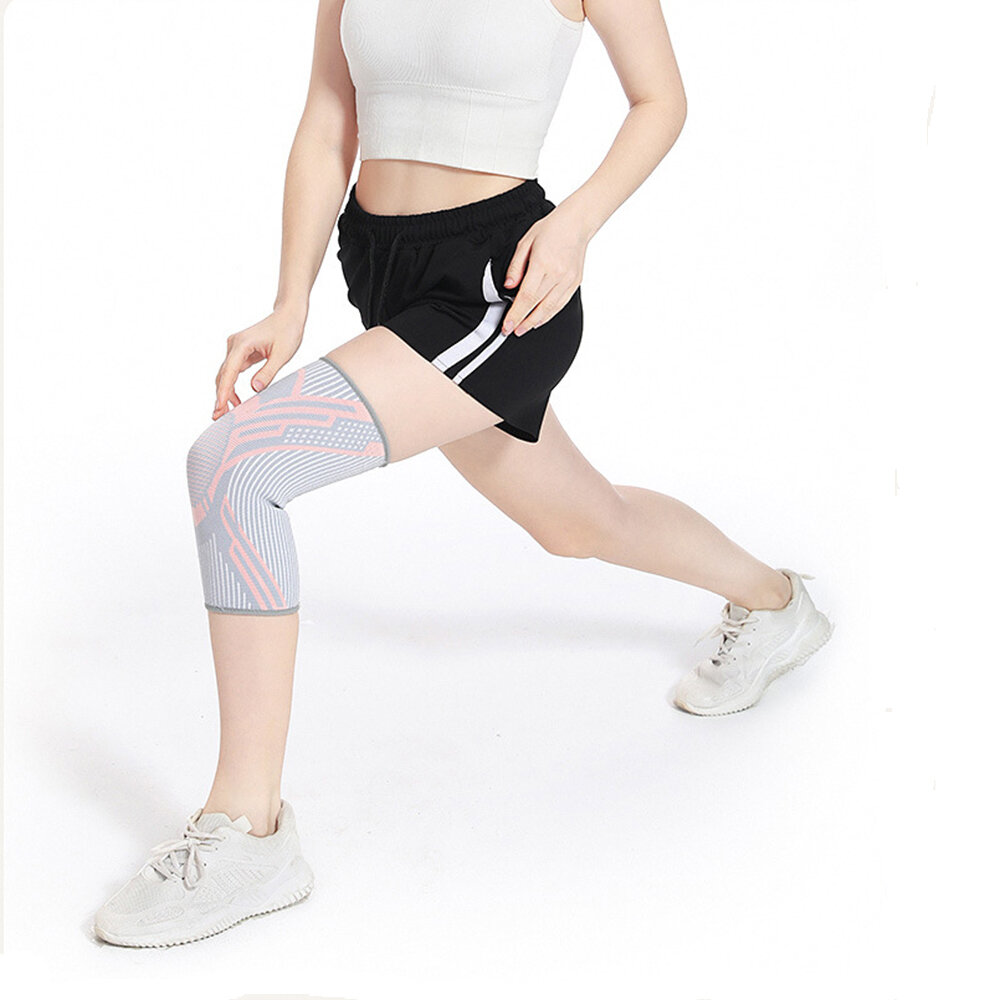 BOER Breathable Knees Patella Protection Pad Anti-slip Vibration High Elasticity Adjustable Nylon Sports Protective for Fitness