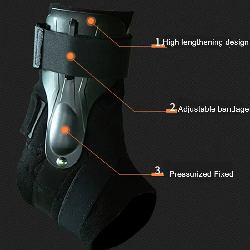 1pc Ankle Support Leather Strap Foot Protection Soft Breathable Easy to Adjust Anti-Sprain Fitness Knee Pad for Cycling Ball Gam