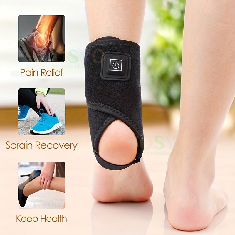 1pc Hot Compress Heating Knee Pad 3 Level Temperature Adjustment 360-degree Surround design Bare Foot Protection Pain Relieve Fo