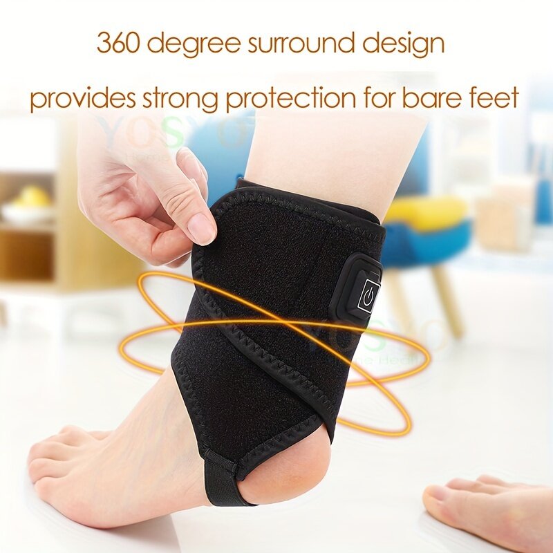 1pc Hot Compress Heating Knee Pad 3 Level Temperature Adjustment 360-degree Surround design Bare Foot Protection Pain Relieve Fo