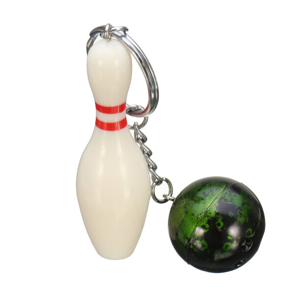 EDC Gadgets Keychain Mini Bowling Pin and Ball Keychain Key Ring Keyfob COD