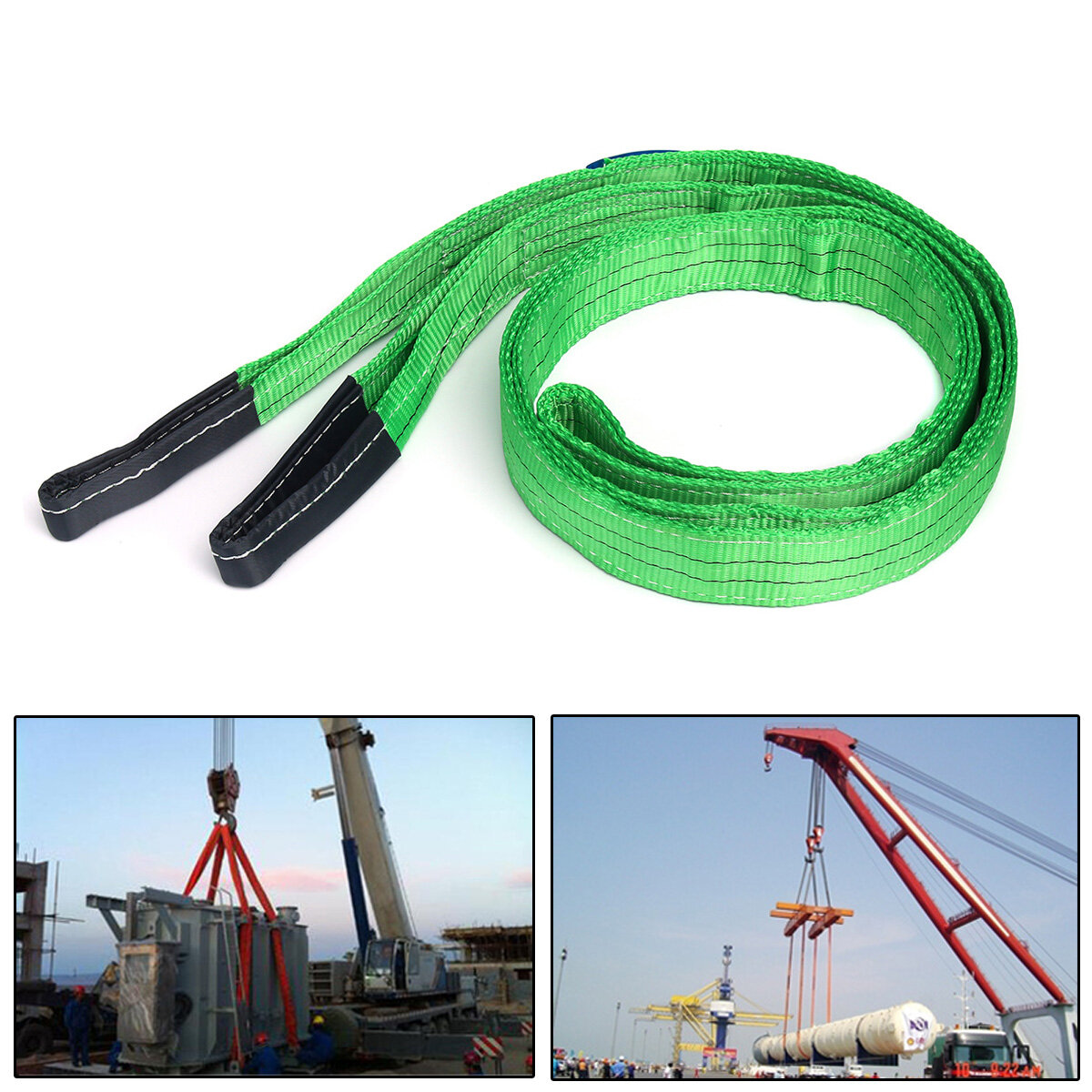 4 Meter 2 Ton 60mm Wide Duplex Webbing Pulling Lifting Sling Strap Strop COD