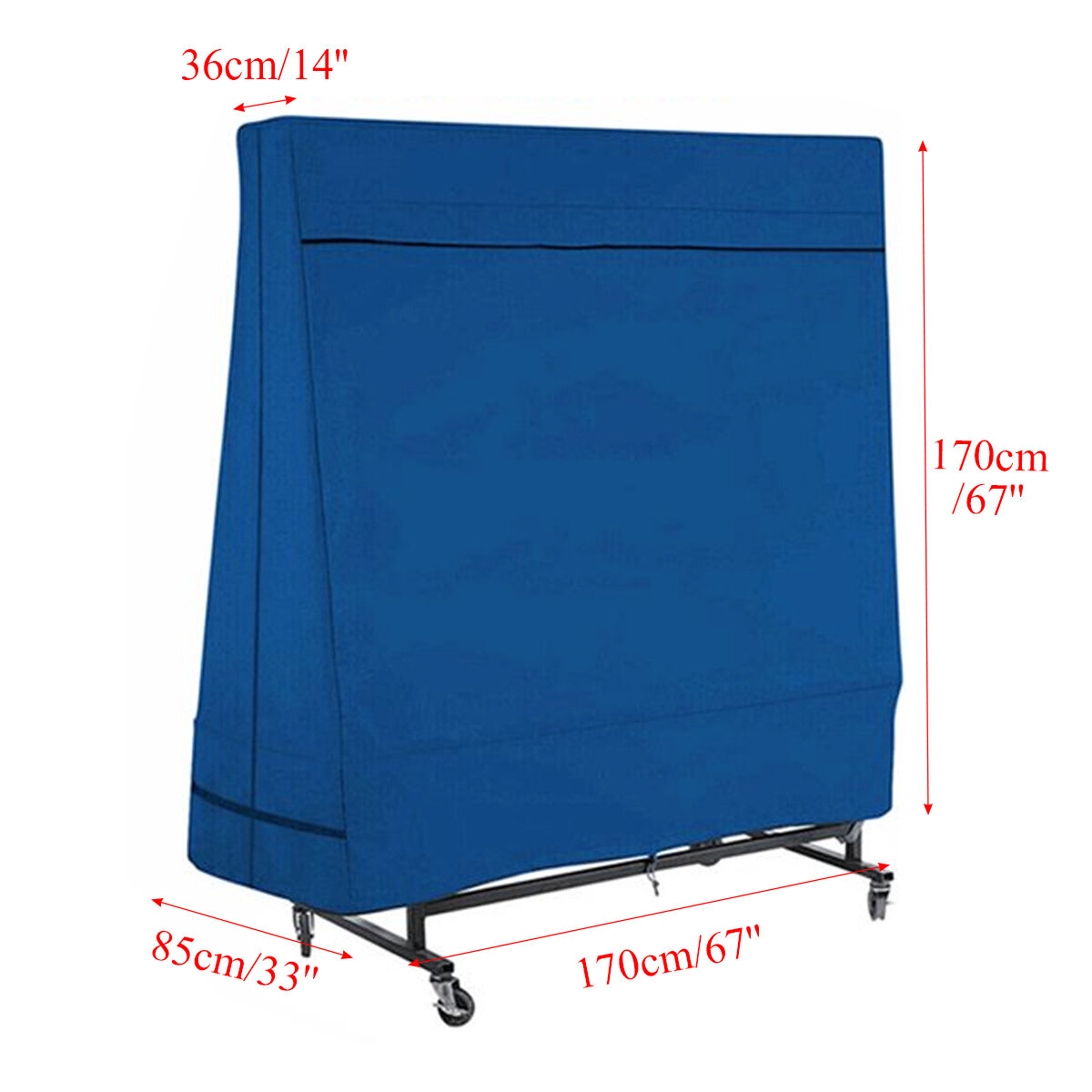 67''x67''x33''x14'' Waterproof Dustproof Table Tennis Table Cover COD