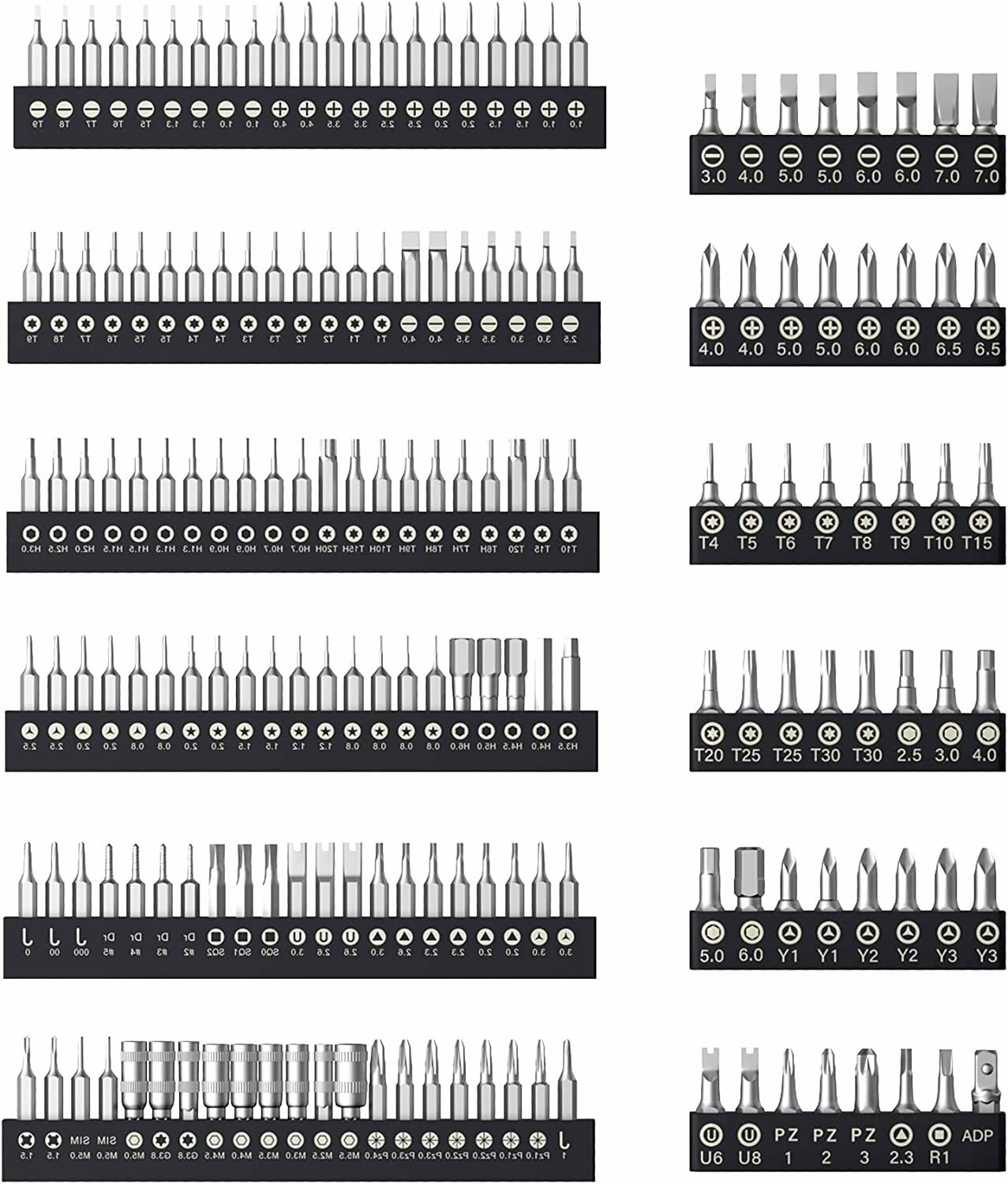 201 in 1 JAKEMY YF-P13 Precision Magnetic Screwdriver Set Brush Pry Tool For Computer PC Mobile Phone DIY Repair Kit