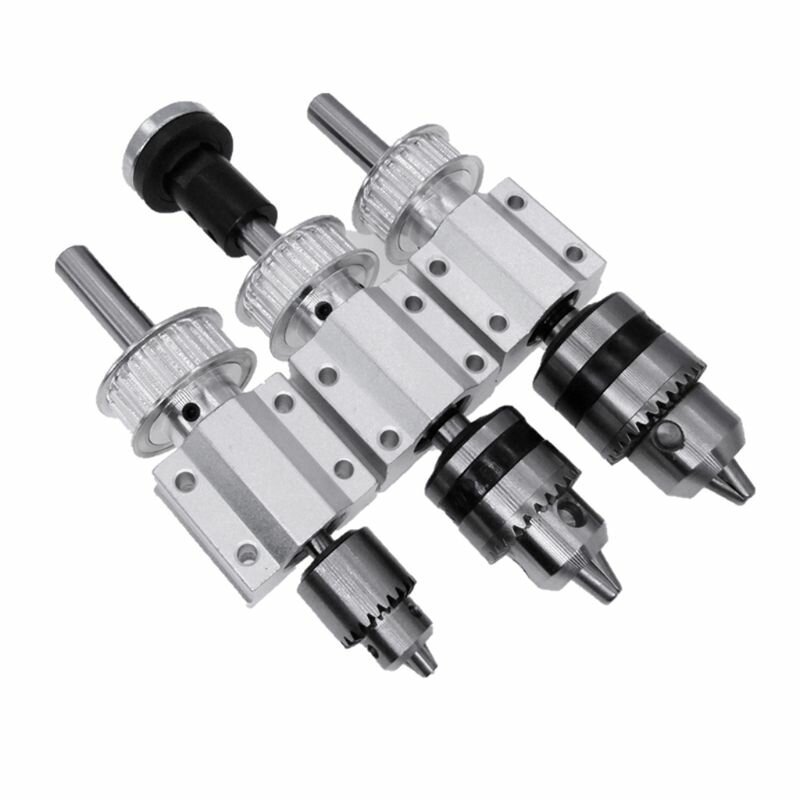 No Power Spindle Assembly Small Lathe Accessories Trimming Belt JTO/B10/B12/B16 Drill Chuck Set