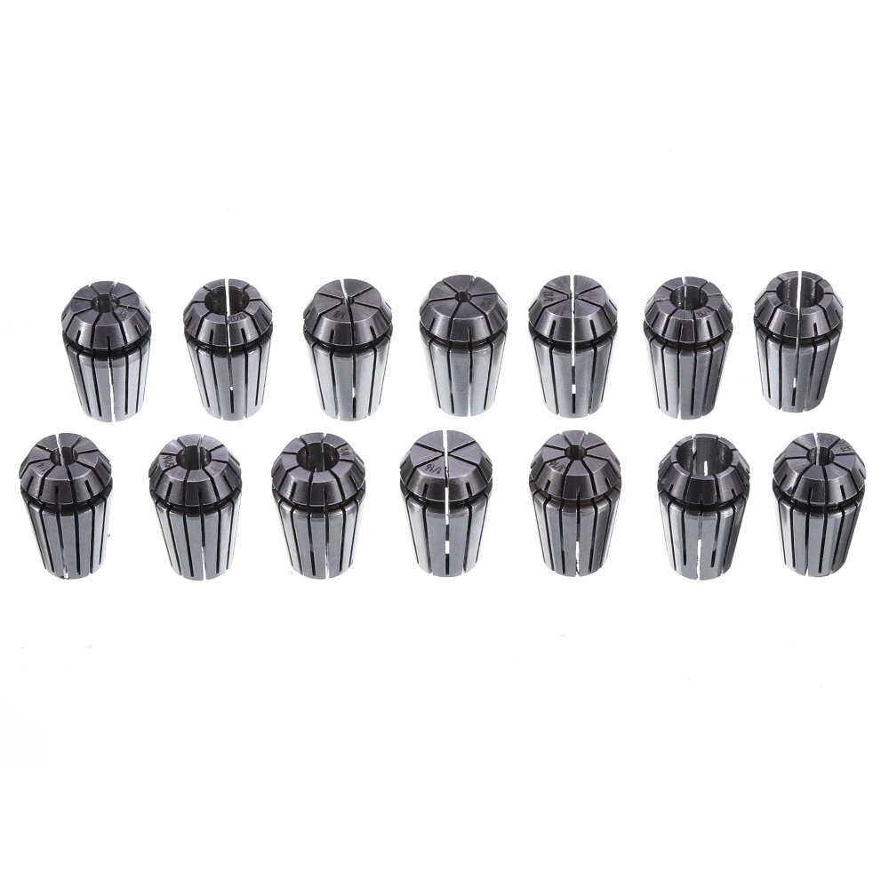 C20-ER20A-100L Collet Chuck Holder with 14PCS ER20 Spring Collet for CNC Milling Lathe Tool