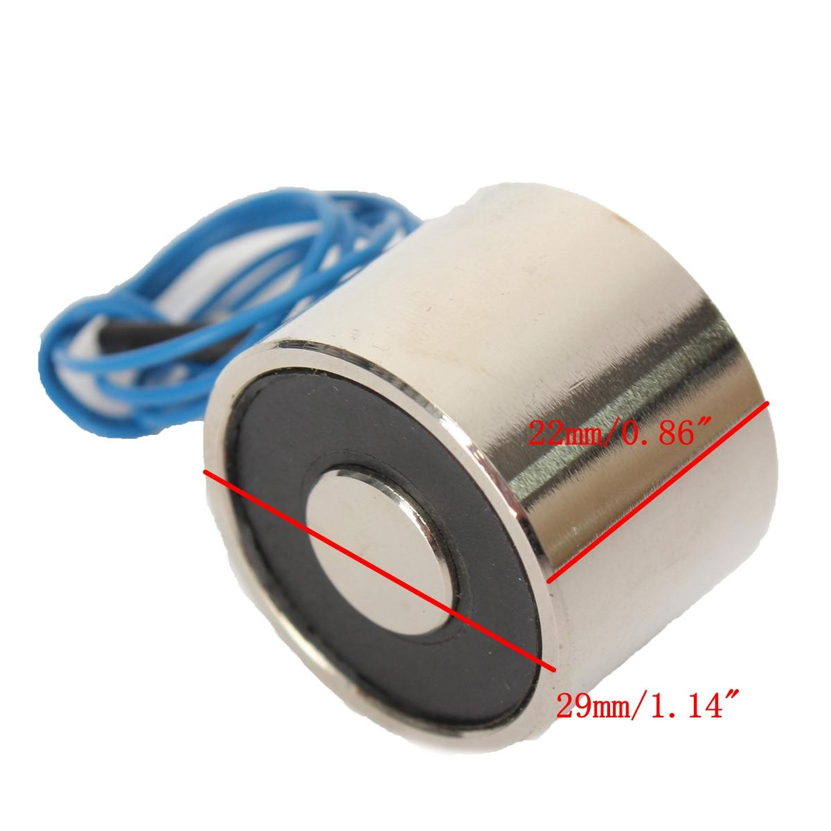 DC 12V 22 LB 10kg Electric Lifting Magnet 5W Solenoid Lift Holding Electromagnet