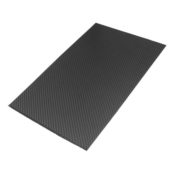 420x250x0.4mm Carbon Fiber Plate Black 3K Twill Matte Panel Sheet Board COD