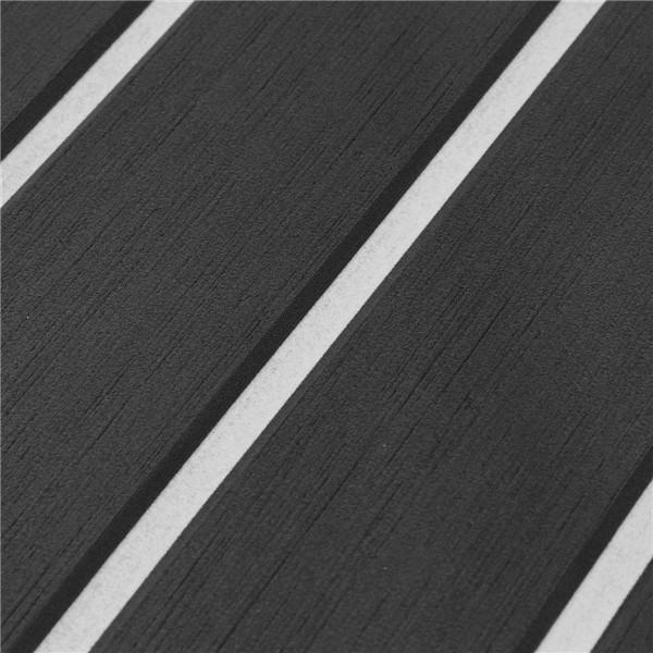 90x240cm Blcak with White EVA Foam Teak Boat Flooring Sheet Yacht Synthetic Teak Decking Pad