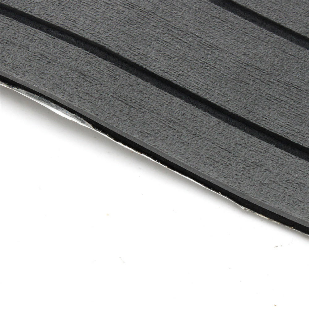 900mmx2400mmx5.5mm Dark Grey and Black EVA Foam Faux Teak Sheet Boat Yacht Synthetic Teak Decking