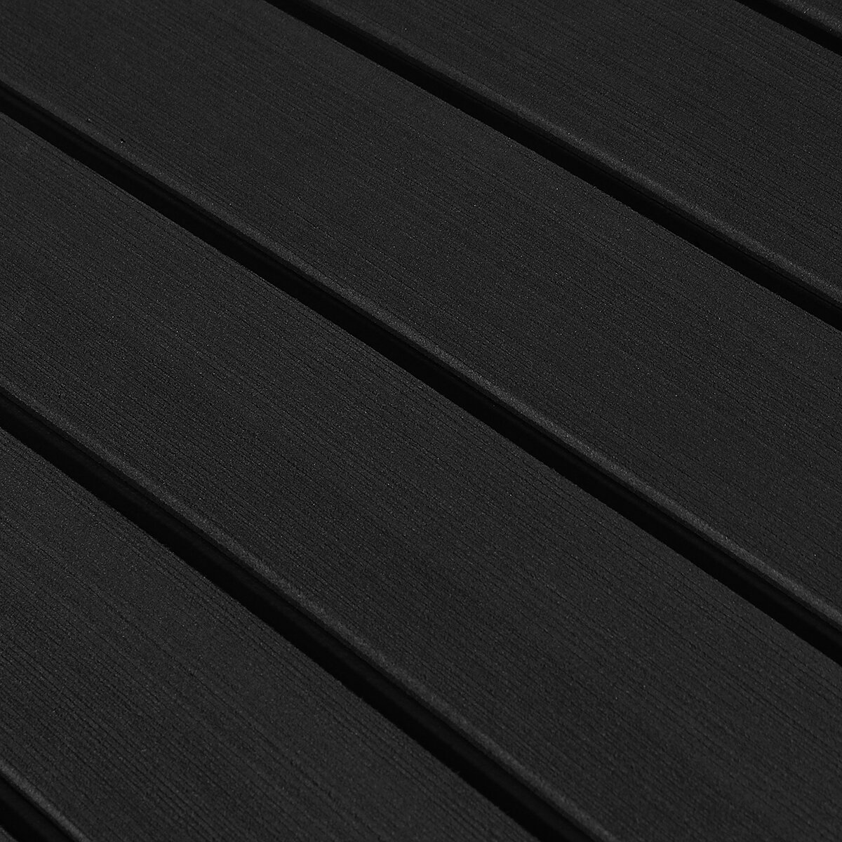 2400x450x6mm EVA Foam Faux Teak Boat Flooring Decking Sheet Pad Dark Grey and Black Line