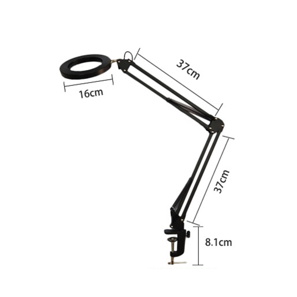 5X Magnifying Lamp Clamp Mount LED Magnifier Lamp Manicure Tattoo Beauty Light CO