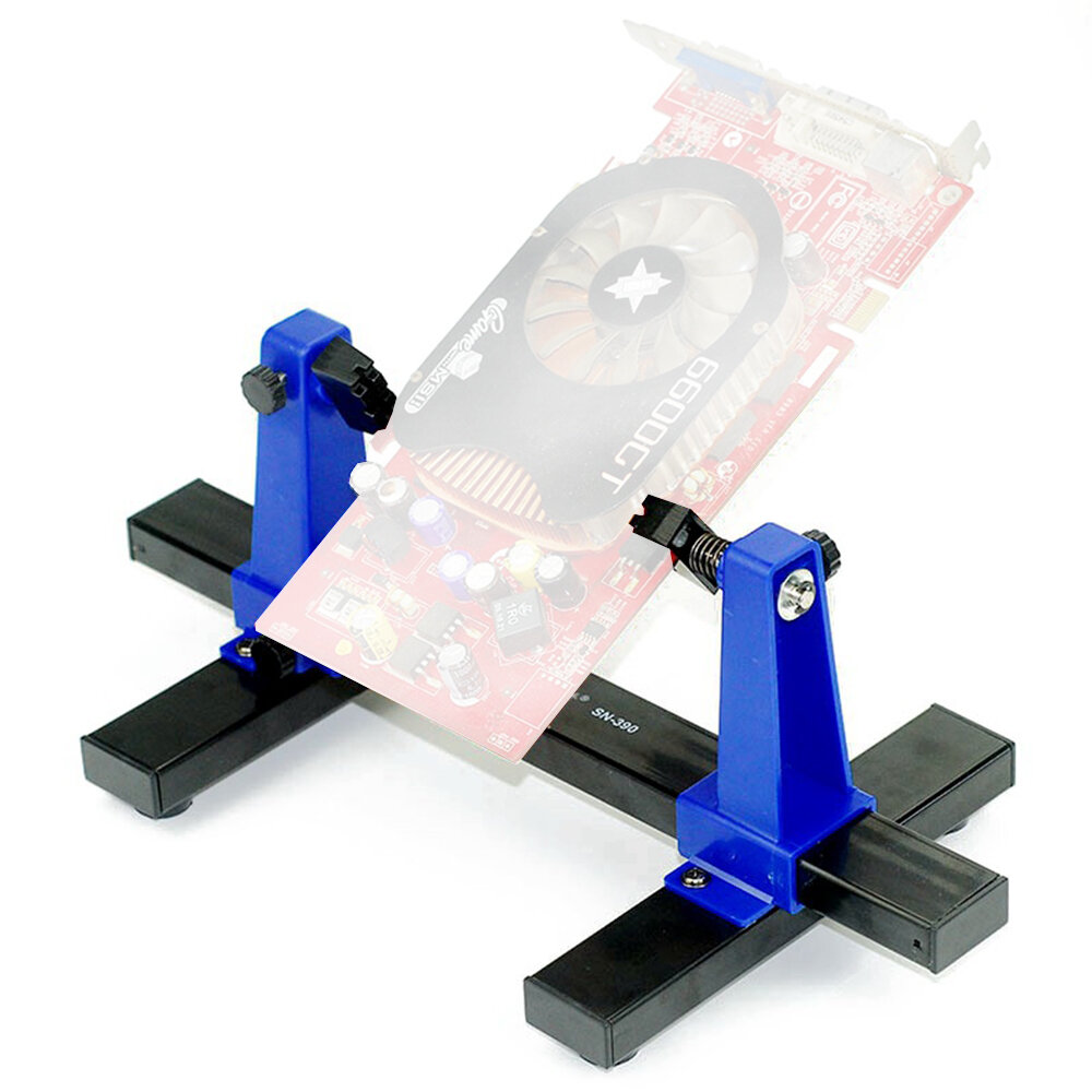 Adjustable PCB Holder with 360 Degree Rotation Durable Fireproof Ceramic and Metal Construction Max Width 20cm Ideal for Circuit