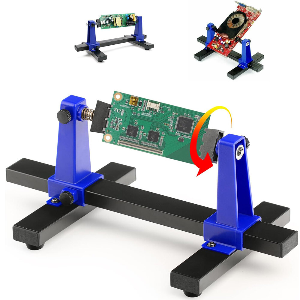 Adjustable PCB Holder with 360 Degree Rotation Durable Fireproof Ceramic and Metal Construction Max Width 20cm Ideal for Circuit