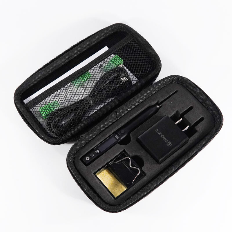 SEQURE DC Soldering Iron-S20K+I+IS European Standard-with 3 Soldering Iron Tips Tool+Holder+Storage Bag