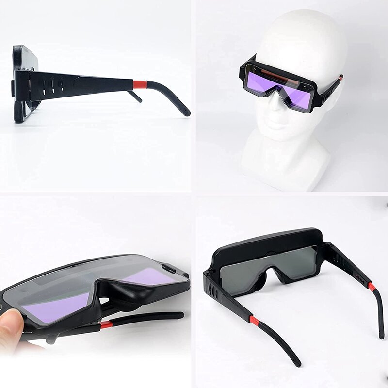 Automatic Darkening Dimming Welding Glasses Anti-glare Argon Arc Welding Glasses Welder Eye Protection Goggles Tools