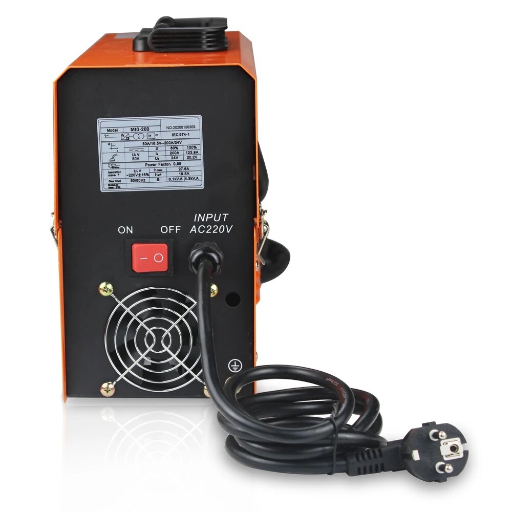 Mini MIG-200 AC220V IGBT MIG Welder MMA TIG 1 Phase Gasless Mini Welding Machine With Wire Welding Equipment