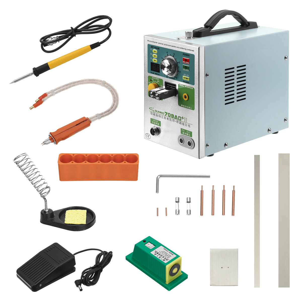 SUNKKO 709AD+ 220V 3.2KW Pulse Spot Welder Machine Battery Spot Soldering Machine