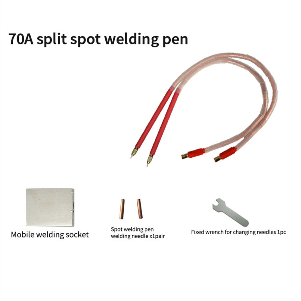 SUNKKO S-70A Split-Type Welding Pen for Digital Battery Replacement and Maintenance 16mm Low Internal Resistance 24K Gold Elecro