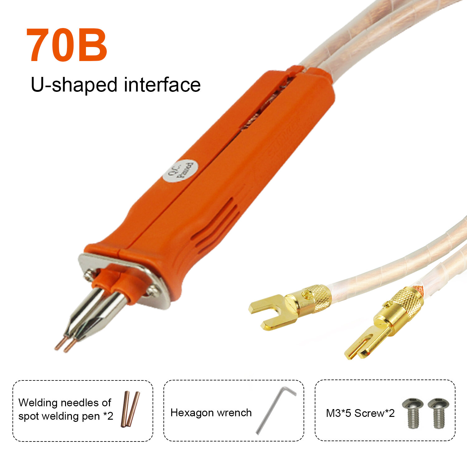 SUNKKO S-70BN Handheld Mobile Spot Welder Pen with Adjustable Welding Pins High-Efficiency Design Enhanced Cable Connection Exce