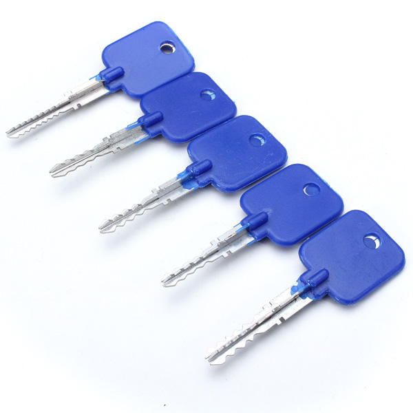 DANIU 5pcs Lock Repairing Tools Locksmith Try-Out Keys Set for Cross Lock COD