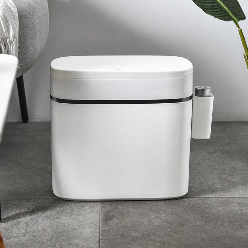 Multifunction Bathroom Trash Can Wastebasket Toilet Brush Toilet Garbage Bin Waste Dustbin Restroom