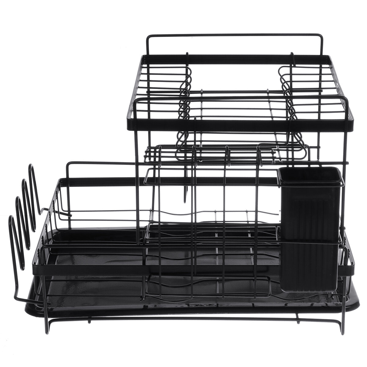 2 Tier Multifunctional Kitchen Drying Dish Rack over Sink Drainer Shelf COD