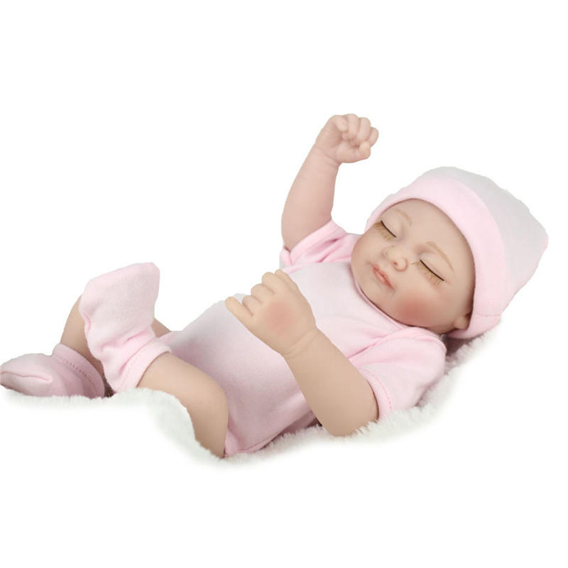 DOLL Reborn Silicone Handmade Lifelike Girl Baby Doll Realistic Newborn Toy COD