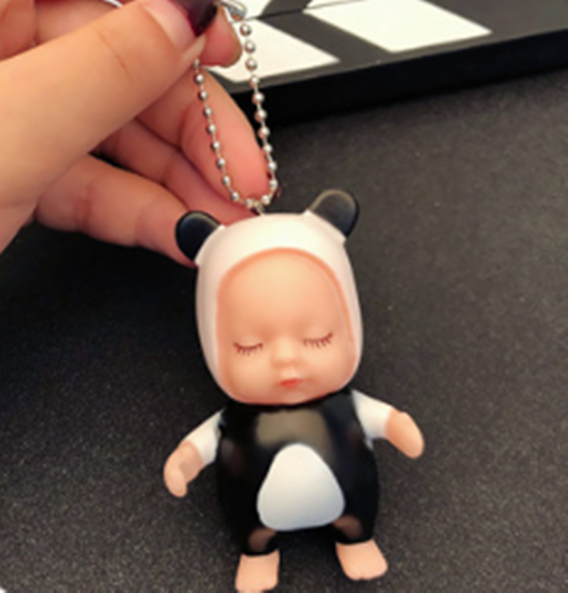 Cartoon Sleeping Cute Doll Keychain Kids Toys