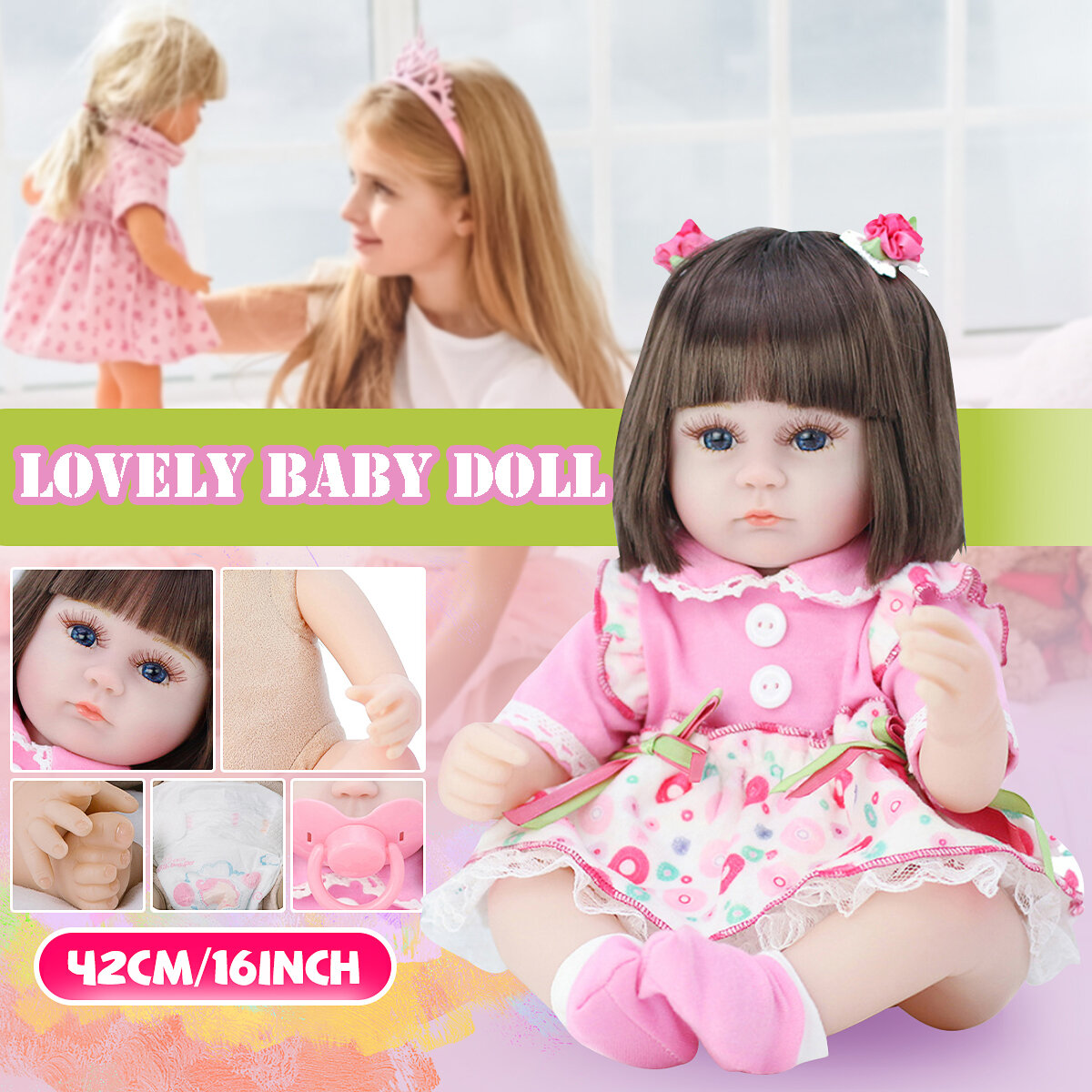 42cm Doll Imitation Baby Doll Toys COD