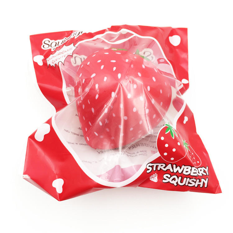 Squishyfun Strawberry Squishy Slow Rising 8CM Squeeze Toy Original Packaging Collection Gift