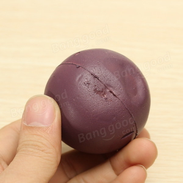 Squishy Mangosteen Tropical Fruit Squishy 5.5*5cm Key Chain Phone Bag Strap Pendant Decor Gift