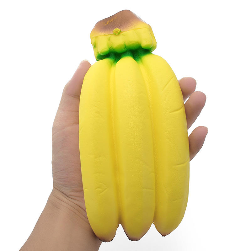 YunXin Squishy Banana Jumbo 20cm Soft Sweet Slow Rising With Packaging Fruit Collection Gift Decor