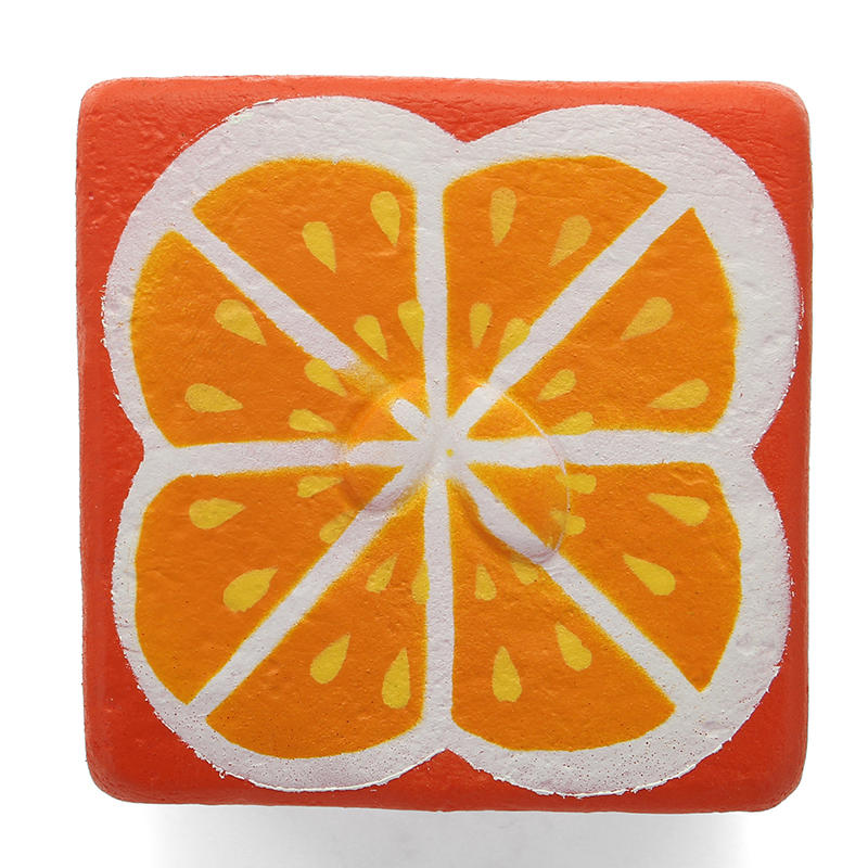 SquishyShop Orange Toast 7.5cm Bread Squishy Soft Slow Rising Collection Gift Decor Toy