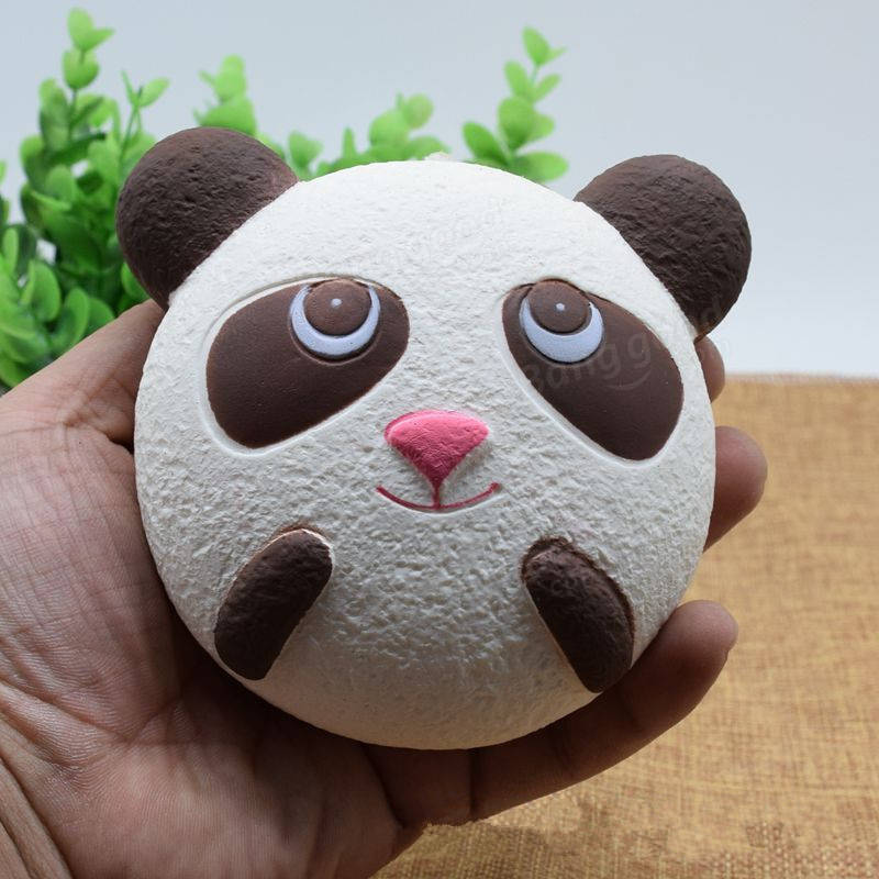 Cute Jumbo Panda Bread Phone strap Soft Panda Squishy Head Charms Cell Phone Key Bag Straps Pendant