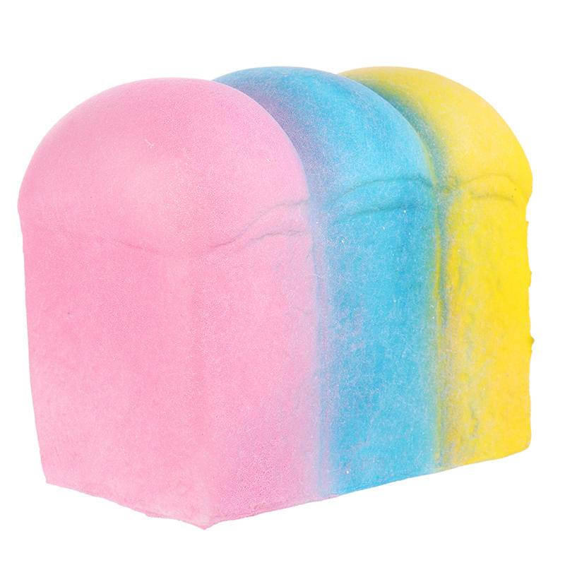 YunXin Squishy Rainbow Toast Loaf Bread 10cm Slow Rising With Packaging Collection Gift Decor Toy