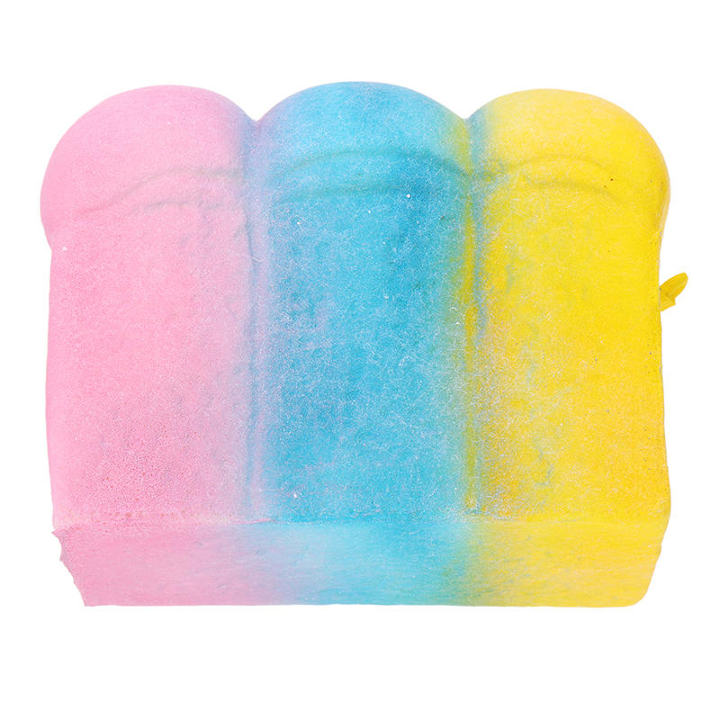 YunXin Squishy Rainbow Toast Loaf Bread 10cm Slow Rising With Packaging Collection Gift Decor Toy