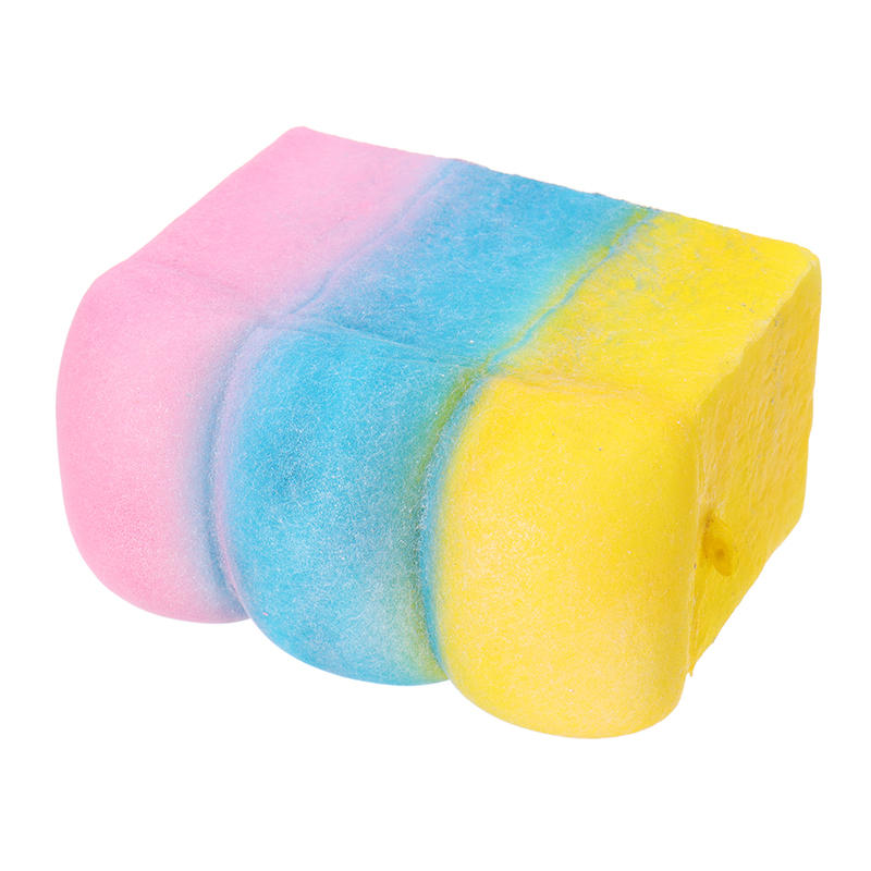 YunXin Squishy Rainbow Toast Loaf Bread 10cm Slow Rising With Packaging Collection Gift Decor Toy