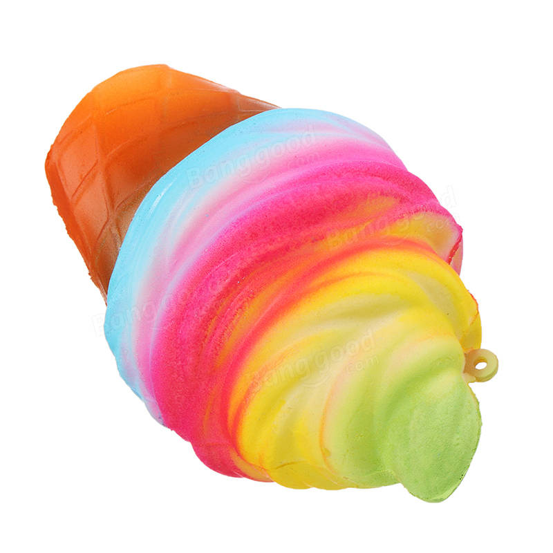 YunXin Squishy Ice Cream 10cm Slow Rising With Packaging Phone Bag Strap Decor Gift Collection Toy