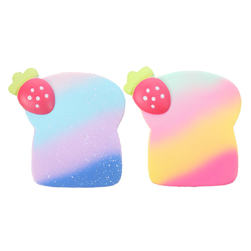 Vlampo Squishy Marshmallow Toast Bread 10*12*4cm Slow Rising With Packaging Collection Gift Soft Toy