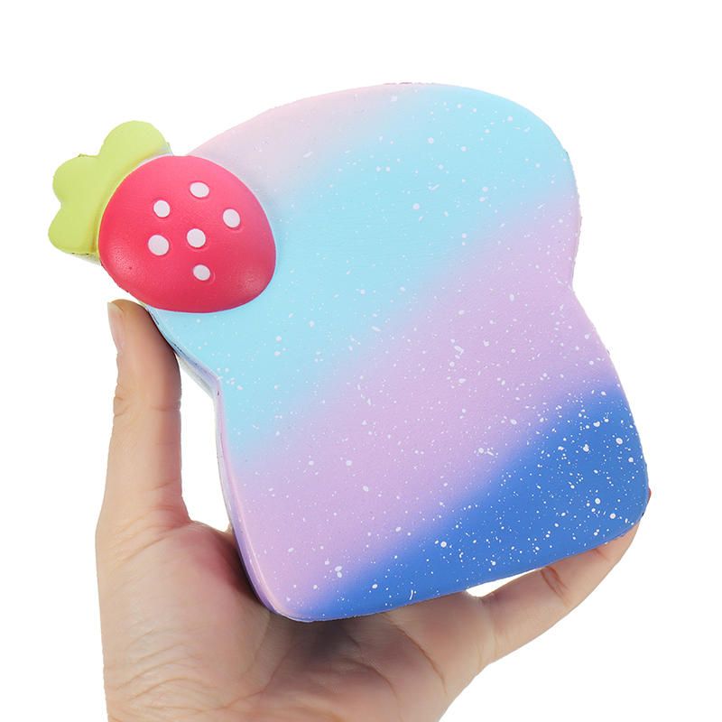 Vlampo Squishy Marshmallow Toast Bread 10*12*4cm Slow Rising With Packaging Collection Gift Soft Toy