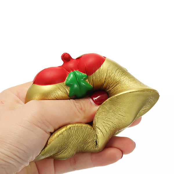 Chameleon Squishy Christmas Jingle Bell Slow Rising Toy With Packaging Kids Christmas Gift Decor