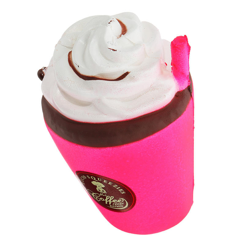 Milk Tea Ice Cream Cup Squishy 11CM Slow Rising With Packaging Coffee Cappuccino Collection Gift