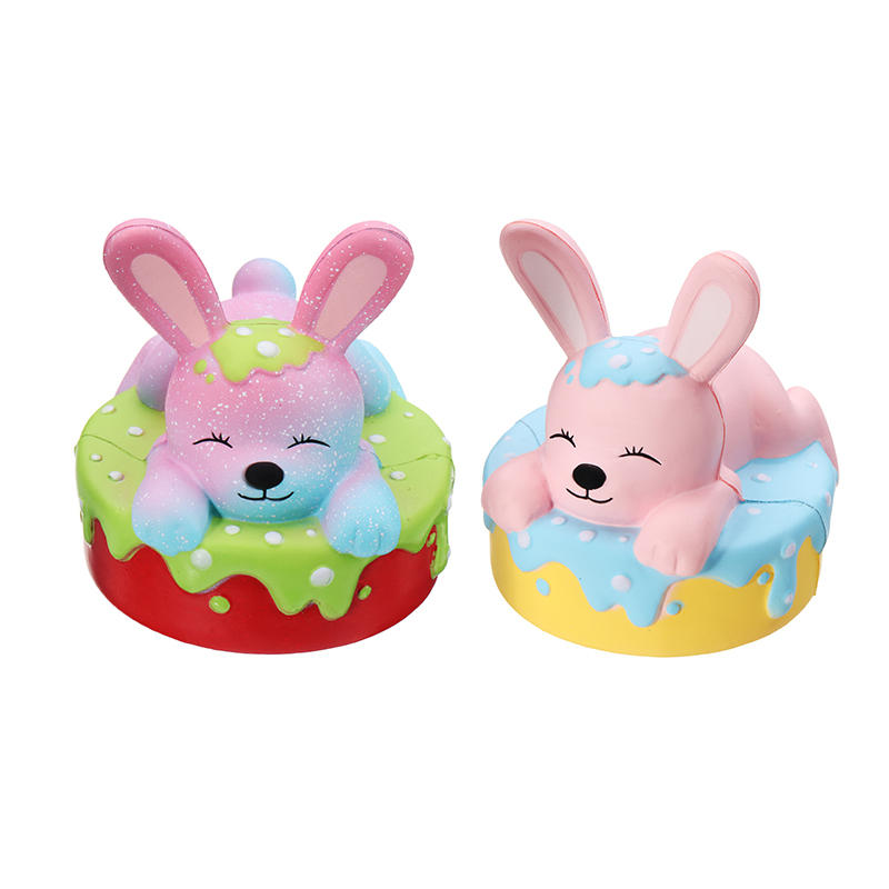 Oriker Squishy Rabbit Bunny Cake Cute Slow Rising Toy Soft Gift Collection With Box Packing