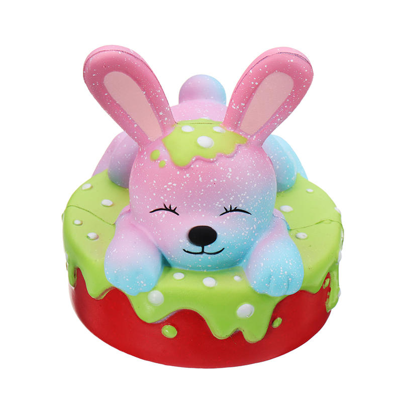 Oriker Squishy Rabbit Bunny Cake Cute Slow Rising Toy Soft Gift Collection With Box Packing