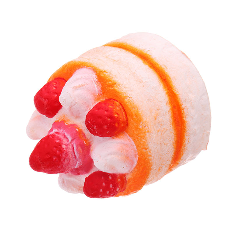 Strawberry Cake Squishy 5.5* 7cm Slow Rising Decompression Gift Soft Toy COD