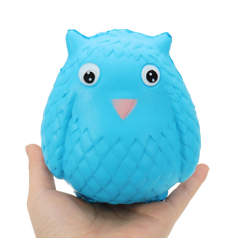 Jumbo Squishy Rainbow Owl 12cm Soft Slow Rising Toy With Original Packing COD