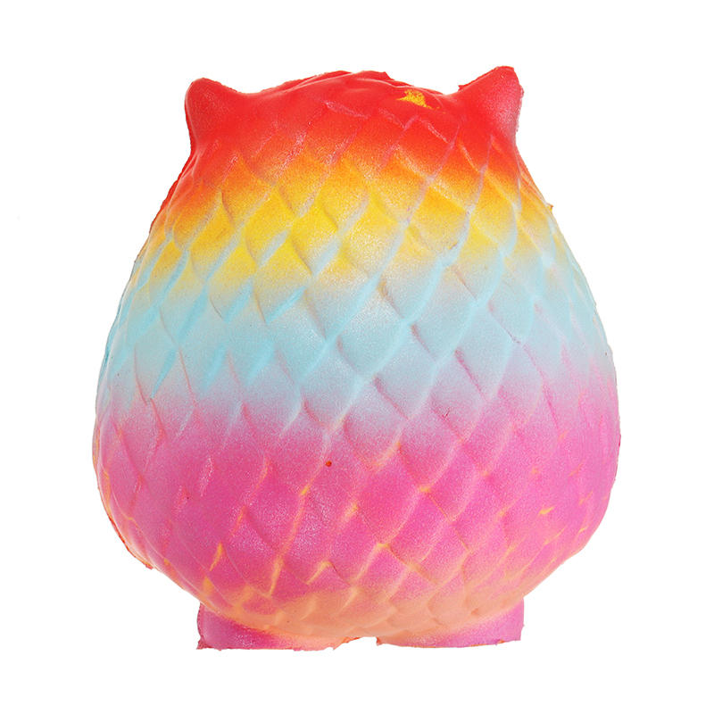 Jumbo Squishy Rainbow Owl 12cm Soft Slow Rising Toy With Original Packing COD